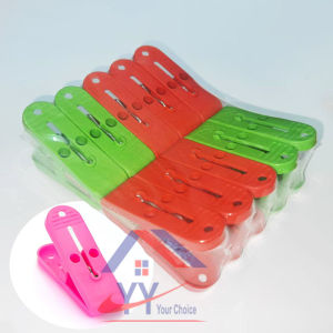 Plastic Big Clothes Pegs(10 PCS IN 1 SET)/Pasak Baju/Plastic Clip/10 Pcs Multicolour Plastic Clothes Pegs/Clothes Clip