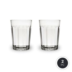 Libbey Paneled DuraTuff Glass Tumbler - Extra Tough Shatter & Heat Resistant
