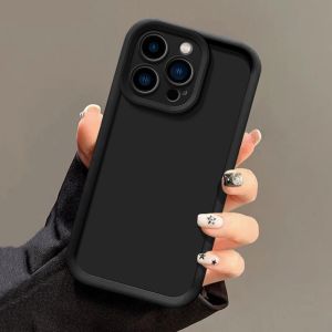 Casing For Realme C53 C51 C55 C11 C12 C15 C21 C25 C25S 5 5i 6i 5S C17 C20 C35 C67 C3 7i 9i 11 12 Lite Narzo N53 60X Luxury Macaron Candy Color Black Brown Angel Eyes Simple Silicon Case