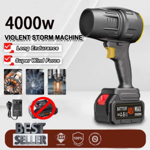 Electric Dust BlowerPortable Dust CleanerCordless Leaf Blower Compressed Air Duster with Adjustable SpeedJet Dry Blower for CleaningCampingOutdoor Turbo Fan Leaf Blower 3 Wind Speed High Power Strong Wind Violent Fan