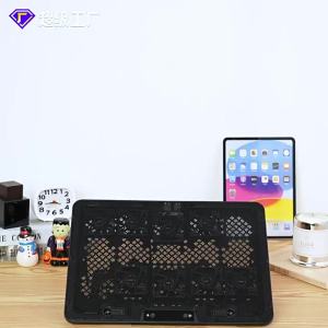 Laptop Cooling Pad with 8 Fans Dual USB Port Foldable Laptop Cooler Base Notebook Stand Adjustable Speed For Heat Dissipation2026