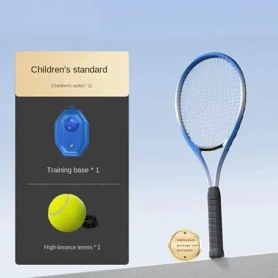 Single Tennis Trainer Elastic Rope Ball Tennis Racket Set Outdoor Suitable For Beginners And Kid/Adult Training For Unisex