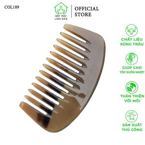 Lược sừng mini răng thưa Size 9cm hình bán nguyệt bỏ túi tiện lợi [COL189]
