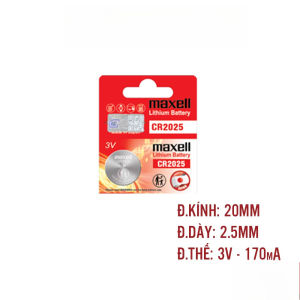 Pin Cmos Maxell CR2032H/2025 Lithium 3 Volt - Hàng Chính Hãng