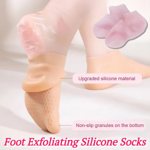 Foot Exfoliating Silicone Socks Moisturizing Anti-Crack ExfoliatingSocks For Home Preventing Dryness Spa Foot Care Tool