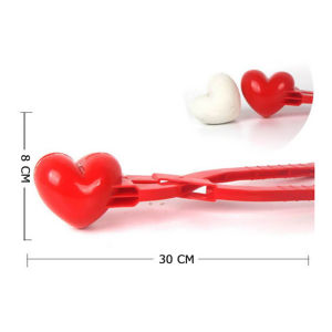 【New Arrival】 Heart-shaped Winter Snowball Clip Funny Snowball Mold Kids Outdoor Toys
