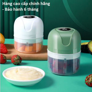 Máy xay tỏi ớt mini sạc điện có cổng sạc usb xay gia vị dung tích 250ML cầm tay đa năng
