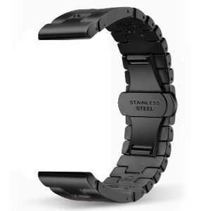 Dây đeo bằng thép không gỉ cho đồng hồ Garmin Forerunner 970 Dây thép khóa bướm hình chữ H mới cho Forerunner 970