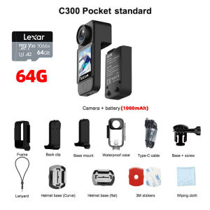 SJCAM C300 Pocket 4K Action Camera Small Mini Camera for vlog Waterproof Night Vision Motorcycle Cycling Recorder