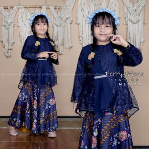 Setelan Aurora Kids 5 - 12 Tahun 2024 Laris Kebaya Anak Rok Duyung Kondangan Wisuda Pesta Kartini