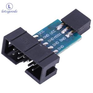 【New Arrival】For AVRISP USBASP STK500 Interface Converter Programmer 10PIN To 6PIN Adapter Plate for Arduino Board