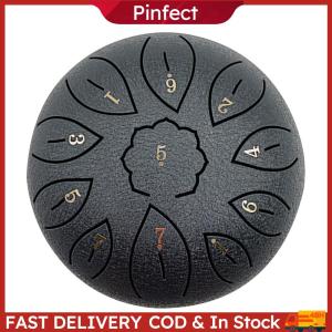 6 inch Steel Tongue Drum 11 Tune Musical Instrument Hand Pan Tank Drum with Bag