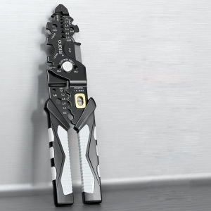 OUDISI 10 in 1 Wire Stripping Pliers Automatic Cable Stripping Pliers Electrical Wire Stripping Tool Multifunctional Wire Stripper Automatic Wire Stripper Crimping Tool Wire Stripper Multiple Features for Cutting