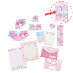 🍇 มาเสิร์ฟให้ดูกันอีกแล้ว ชุดเซ็ต Sanrio Character งานชนช็อป ในชุดมีซองจดหมาย สติ๊กเกอร์ กระดาษฉีก