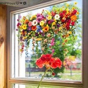 WP💓💛💖 Cartoon Painted Flower Glass Stickers Suitable For Wall Decoration In The Entrance Hall Bedroom And Living Room