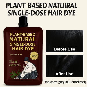 Natural Plant Hair Dye Dual Oxygen Transparent Pouch
