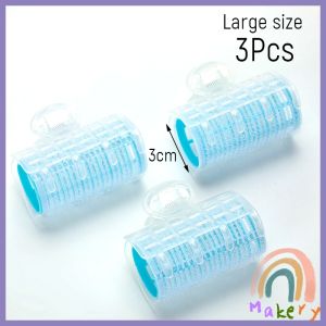 Makery【Ready in Stock】 3Pcs/pack Air Bangs Roller Does Not Hurt Hair Plastic Curler Inner Buckle Hair Roller DIY Hair Tool