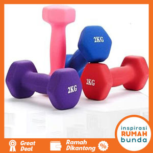 Barbel 1 Kg Barbel 2 Kg Dumbell Vinyl Neoprene Speeds Original