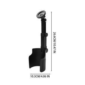 Car Magnetic Phone Holder with Cup Base 2-in-1 360° Rotation Vertical Horizontal Smartphone Stand Auto Cup Slot Drink Bracket