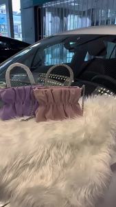 New UR Same style pleated cloud bag ins Chain handbag crossbody bag high-end chain handbag for women