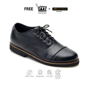 JYF - Storm Black Sepatu Loafers Pria Formal Kantor Kerja Kuliah Kondangan
