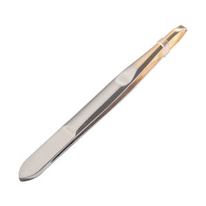 1 Pcs Stainless Steel Eyebrow Clip Eyebrow Tweezers Hairs Puller Beauty Makeup Eyebrow Trimming Tool Flat Head Slanted Eye Brow Clips Removal Makeup Tool