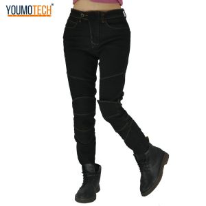 กางเกงขี่มอเตอร์ไซค์สำหรับผู้หญิงกางเกงยีนส์มอเตอร์ครอสสวมใส่ได้สำหรับฤดูร้อนกางเกงขี่มอเตอร์ไซค์ถุงมือขี่มอเตอร์ไซค์ Moto