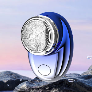 YouPin Official Store เครื่องโกนหนวดสำหรับท่องเที่ยวไฟฟ้าขนาดเล็กสำหรับผู้ชายมีดโกนหนวดหน้าแบบถักเครื่องโกนหนวดไร้สายไม่เจ็บชาร์จได้แบบพกพาขนาดกระเป๋า