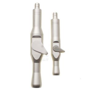 2Pcs Dental Oral Material Aluminum Strong Suction Weak Suction Handle With Switch Metal Strong Suction Head Weak Suction Head Strong Suction Pipe