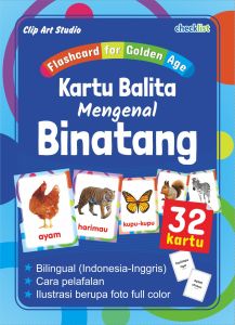 Flashcard Golden Age Kartu Balita Mengenal Binatang Full Color
