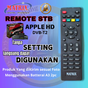 Remote Remot STB Set Top Box MATRIX Apple Merah DVB T2