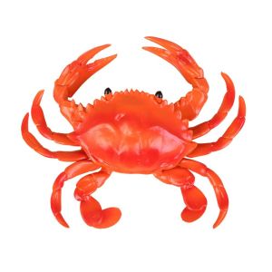 PANDORPOU Simulated Toys Simulated Crab Toy Lobster Marine Animal Models Squeezing Vocalizing Toys Cognitive Soundmaking Toys Soft Adhesive Simulated Lobster Toy Children Gifts