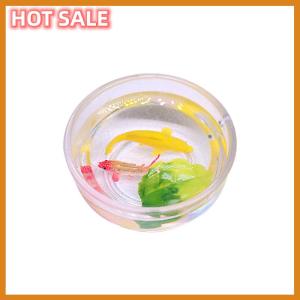 🔥🔥🔥dingdaocunz 1Pcs Dollhouse Miniature Simulation Koi Goldfish Bowl DIY Accessories Toys