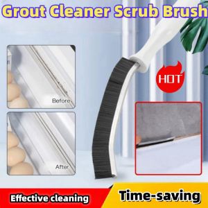 [Free get two pieces] Grout Cleaner Scrub Brush Tile Joints Scrubber  Groove Gap Cleaning Brush Household Gap Cleaning Brush