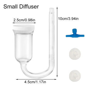 Aquarium Oxygen Diffuser Plate with Check Valve Fish Tank Nano Oxygen Diffuser Fish Tank Oxygenation Refining Disc