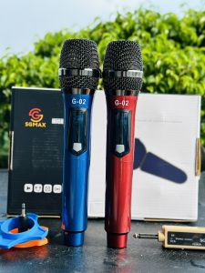 Combo 2 Micro Không Dây karaoke SGMAX G02 Chuyên Dùng Hát Karaoke Cho Loa kéo amply siêu hay mic dùng pin sạc tiện lợi micro nhẹ hút âm tốt giá siêu rẻ hát cực hay bảo hành 12 tháng