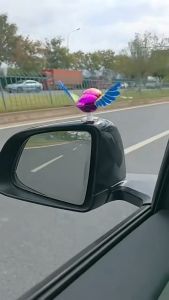 Cute and Realistic Car Ornaments Lifelike Bird Helmet Accessories Creative Electric Vehicle Helmet Decorations
