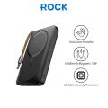 ROCK P89 Magnetic Wireless Fast Charge PD Power Bank for Huawei/Samsung/Xiaomi/Oppo/Vivo/iPhone 15/iPhone 15 Plus/iPhone 15 Pro/iPhone 15 Pro Max/iPhone 14/14Pro/14 Pro Max/iPhone 13/13 Pro/13 Pro Max/12/12 Pro/12 Pro Max/11 Pro/11 Pro Max. 