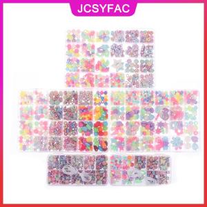 JCSYFAC 1 Bộ sáng tạo lỏng Spacer hạt làm vòng đeo tay vòng cổ 10 24 lưới cô gái đồ trang sức Bộ đồ chơi tự làm Handmade Đính cườm đồ chơi trẻ em Quà tặng