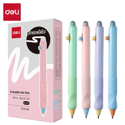 Deli Press Erasable Gel Pen 0.5mm Bullet Tip 1pc EG310