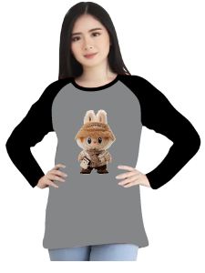 Kaos Atasan Wanita Lengan panjang / Kaos raglan Wanita Sablon Labu M81 Kaos Cewek/ Kaos Oblong/ Baju Kaos Tshirt/ Tshirt wanita/ Tshirt cewek/ Baju Wanita