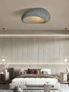 Modern Resin Ceiling LightJapanese Wabi-sabi Style Flush Mount Ceiling Light for Farmhouse Light Fixture Bedroom Hallway EntrywayFast shipping
