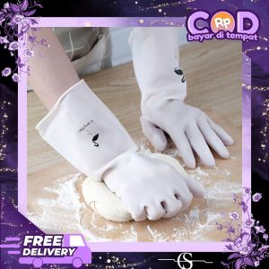 Sarung Tangan Karet Latex Cuci Piring Anti Air Panjang Serbaguna Anti Virus Rubber Glove Waterproof