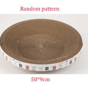 🔥[READY STOCK] Round Shape Cat Scratching Board | Cat Scratcher Bed Mat Claws Care | Pet Cat Scratching Board | Cat Scratch Bed