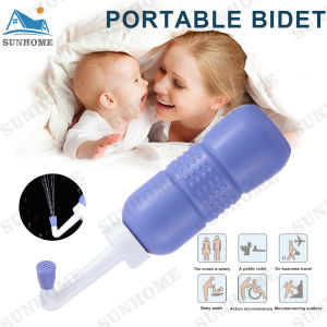 450ml Portable Handheld Travel Toilet Fresh Water Spray Sanitary Bidet Ass Flusher Personal Hygiene Purifier Toilet Bidet Bottle