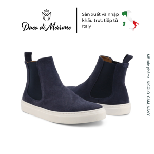 Giày Chelsea Boots Nam Duca Di Morrone Cổ Cao Da Lộn - Sản xuất và nhập khẩu CHÍNH HÃNG tại ITALY - NICOLO-CAM