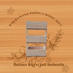 RAK BAWANG SUSUN 3 MODEL IKEA | RAK SERBAGUNA AESTETHIC