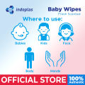 Indoplas Antibacterial Disinfectant Baby Wipes 80 Tender sheets pack of 10 FDA Approved. 