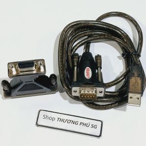 Cáp USB ra RS232 Unitek dài 1.5m / Chuẩn USB ra Com 9 Kim (DB9M) + Đầu chuyển ra Com 25 Kim (DB25M)
