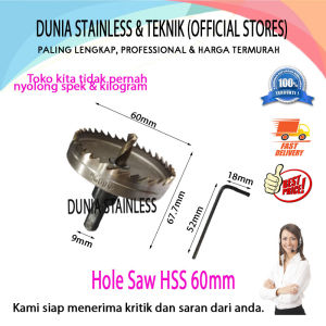 Hole Saw HSS 60mm pembolong lubang